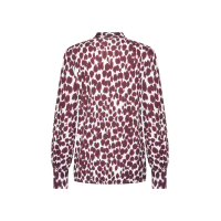 Helena Hart Top Justin Print Tabby Burgundy